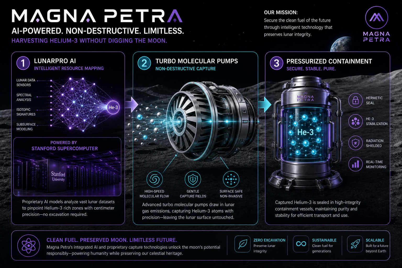Magna Petra AI-Based Non-Destructive He-3 Capture